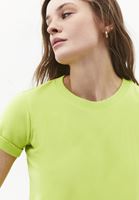 Bayan Yeşil Pamuklu Sıfır Yaka Tişört