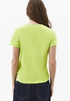 Bayan Yeşil Pamuklu Sıfır Yaka Tişört