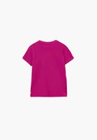 Bayan Pembe Pamuklu Sıfır Yaka Tişört