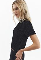 Bayan Siyah Yumuşak Dokulu Triko Kazak