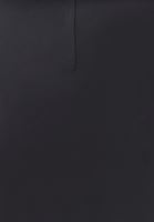 Bayan Siyah Saten Uzun Etek