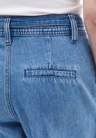 Bayan Mavi Yüksek Bel Balon Pantolon