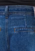 Bayan Mavi Yüksek Bel Balon Pantolon