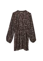 Bayan Çok Renkli Fırfır Detaylı Mini Elbise