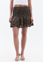 Bayan Çok Renkli Gipe Detaylı Mini Etek