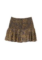 Bayan Çok Renkli Gipe Detaylı Mini Etek