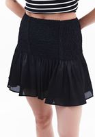 Bayan Siyah Gipeli Mini Etek