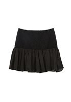 Bayan Siyah Gipeli Mini Etek