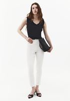 Bayan Bej Skinny-Fit Pantolon ( TENCEL™ )
