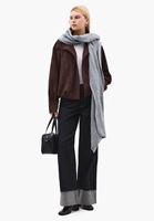 Bayan Kahverengi Süet Bomber Ceket