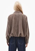 Bayan Kahverengi Süet Bomber Ceket