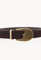 Bayan Bordo Tokalı Süet Kemer