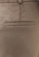 Bayan Kum Beji Yırtmaçlı Süet Midi Etek