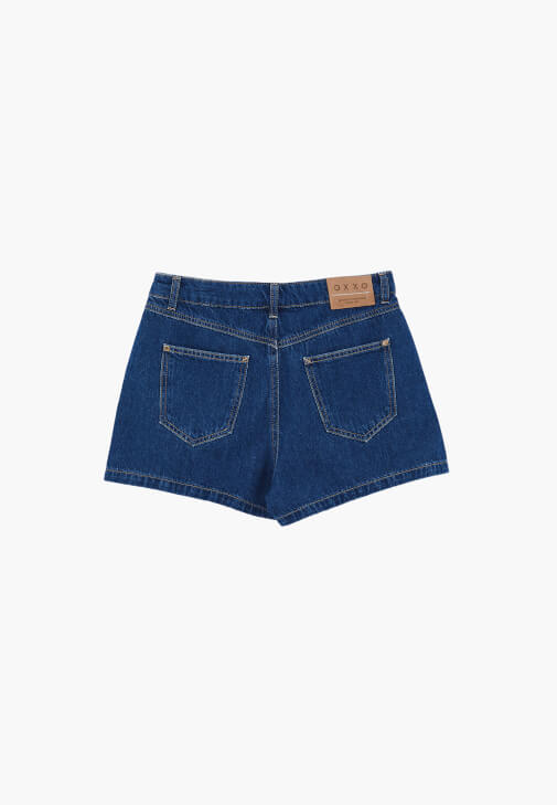 Tencel Denim Şort ve Denim Yelek Kombini