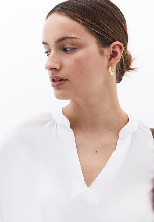 Keten Oversize Bluz ve Wide-Leg Pantolon Kombini