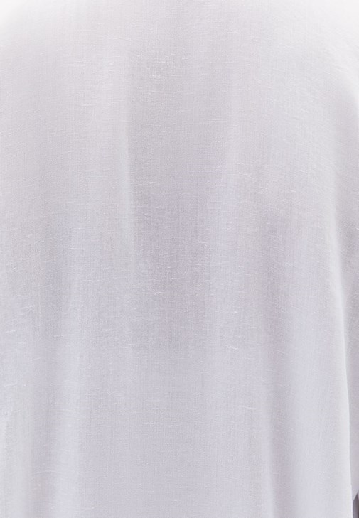 Keten Oversize Bluz ve Wide-Leg Pantolon Kombini