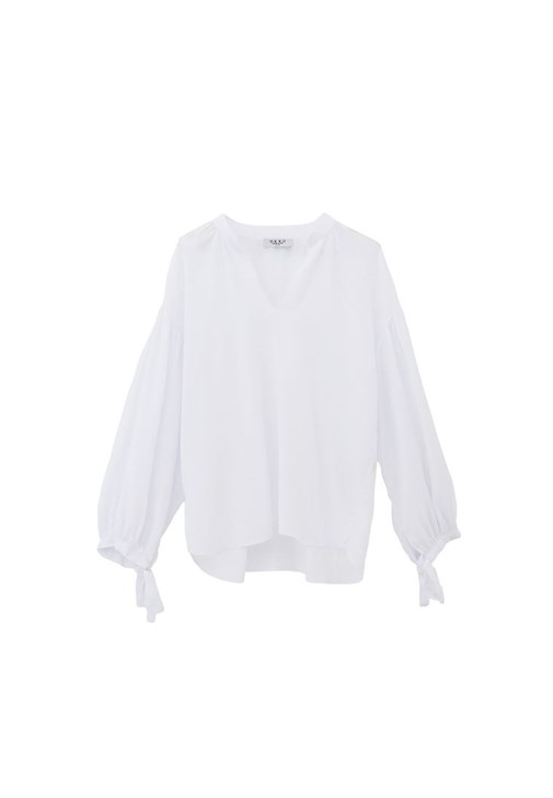 Keten Oversize Bluz ve Wide-Leg Pantolon Kombini