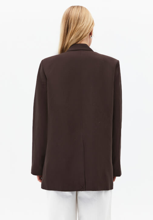 Keten Ceket ve Bootcut Pantolon Kombini