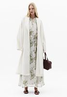 Bayan Krem Keten Karışımlı Kimono ( TENCEL™ )