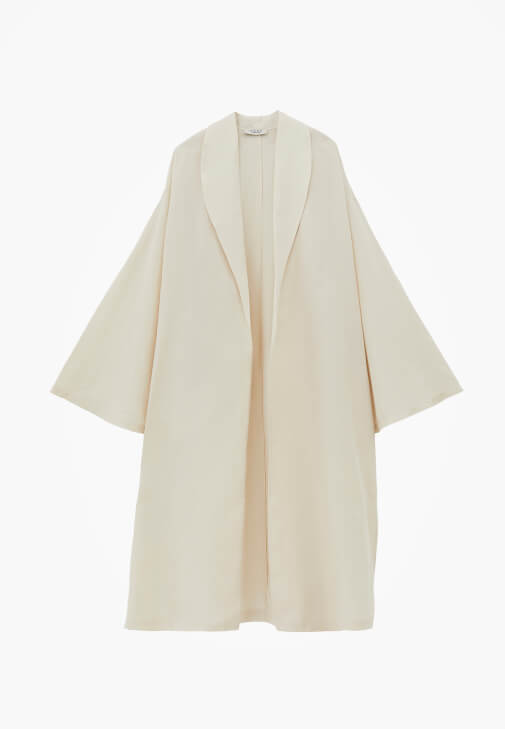 Keten Kimono ve Uzun Elbise Kombini