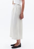 Bayan Krem Keten Karışımlı Culotte Pantolon ( TENCEL™ )