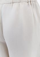 Bayan Krem Keten Karışımlı Culotte Pantolon ( TENCEL™ )