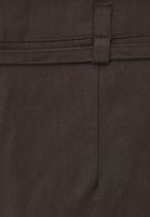 Bayan Kahverengi Keten Karışımlı Straight-Fit Pantolon ( TENCEL™ )