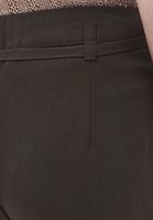 Bayan Kahverengi Keten Karışımlı Straight-Fit Pantolon ( TENCEL™ )