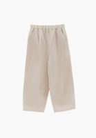 Bayan Bej Keten Karışımlı Balon Pantolon ( TENCEL™ )