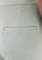 Bayan Yeşil Keten Karışımlı Wide-Leg Pantolon ( TENCEL™ )
