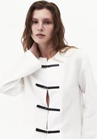 Bayan Bej Keten Karışımlı Oversize Ceket ( TENCEL™ )