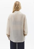 Bayan Bej Düğmeli Gömlek ( TENCEL™ )