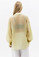 Bayan Yeşil Düğmeli Gömlek ( TENCEL™ )