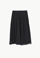 Bayan Siyah Yüksel Bel Midi Etek ( TENCEL™ )