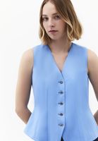 Bayan Mavi Düğmeli Yelek ( TENCEL™ )