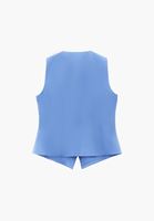 Bayan Mavi Düğmeli Yelek ( TENCEL™ )