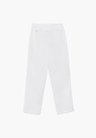 Bayan Beyaz Kemerli Carrot-Fit Pantolon ( TENCEL™ )