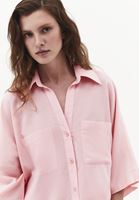 Bayan Pembe Oversize Cepli Gömlek ( TENCEL™ )