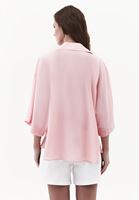 Bayan Pembe Oversize Cepli Gömlek ( TENCEL™ )