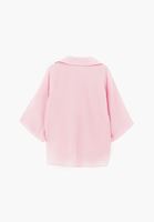 Bayan Pembe Oversize Cepli Gömlek ( TENCEL™ )