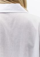 Bayan Beyaz Oversize Cepli Gömlek ( TENCEL™ )