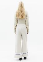 Bayan Krem Straight-Fit Pantolon ( TENCEL™ )