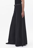 Bayan Siyah Kemerli Wide-Leg Pantolon ( TENCEL™ )