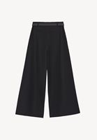 Bayan Siyah Kemerli Wide-Leg Pantolon ( TENCEL™ )