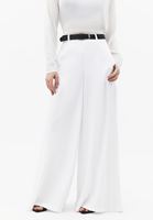 Bayan Beyaz Kemer Detaylı Wide-Leg Pantolon ( TENCEL™ )