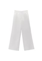 Bayan Beyaz Yüksek Bel Wide-Leg Pantolon ( TENCEL™ )