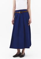 Bayan Mavi Kemerli Uzun Etek ( TENCEL™ )
