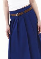 Bayan Mavi Kemerli Uzun Etek ( TENCEL™ )
