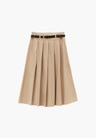 Bayan Bej Kemerli Uzun Etek ( TENCEL™ )