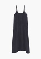 Bayan Lacivert Askılı Uzun Elbise (TENCEL™ )